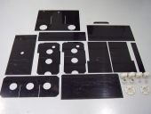 Foam/water tank for fire engine in black polypropylene c/w baffles