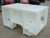 Finished fire engine body ready for delivery