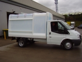 Garden waste truck under construction